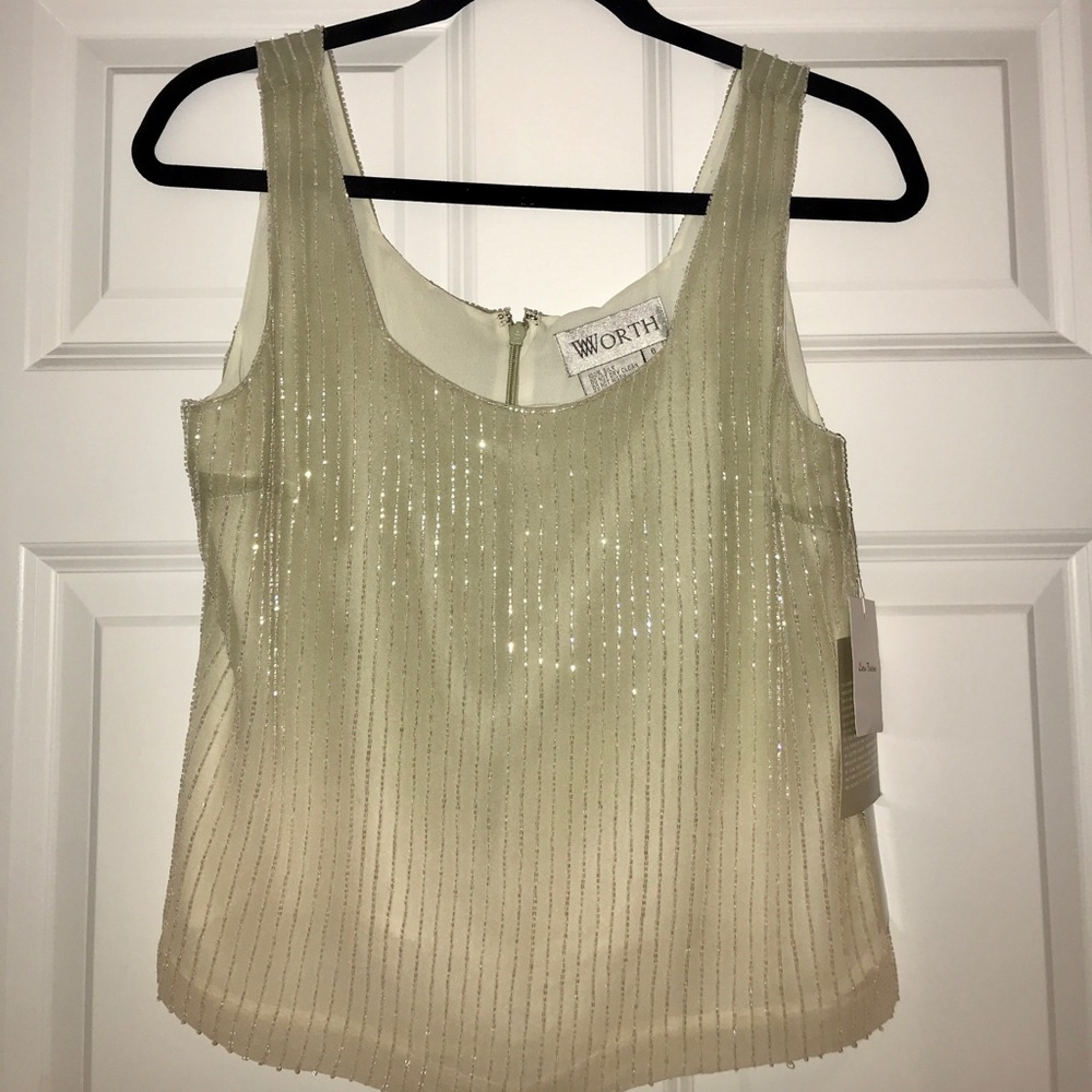 Worth Vintage Beaded Top